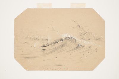 Barco de Deal saliendo hacia un naufragio de Charles Heaphy